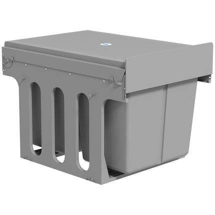 Izvelkama atkritumu tvertne, 3 nodalījumi, 15 l + 8 l x 2, mīkstā aizvēršana