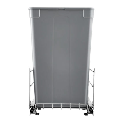 Pull-Out Trash Can, Double 50 Qt Soft-Close, Grey