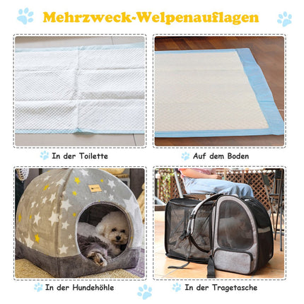 Puppy Training Pads, 75x90 cm, 100 Pack, Leak-Proof, 5-Layer