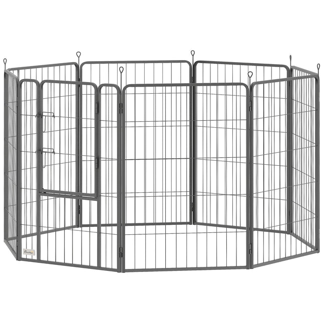 Outdoor foldable puppy playpen - 8-panel, 100 cm height