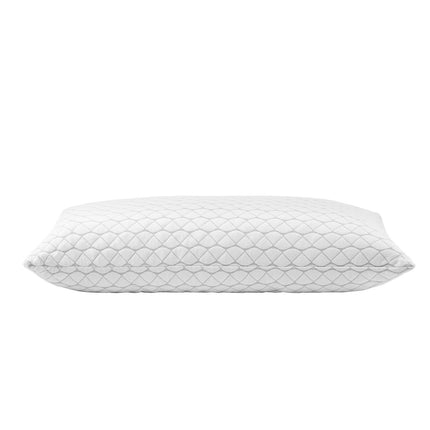 Queen Bed Pillow, Adjustable Memory Foam Fill, Fiber Case