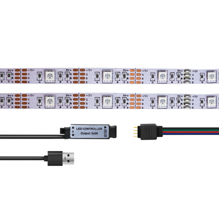 RGB LED strip with remote. 3 meters