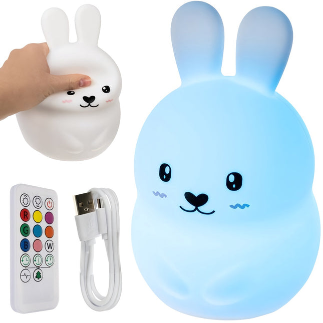 RGB naktslampiņa ar tālvadības pulti - trusis
