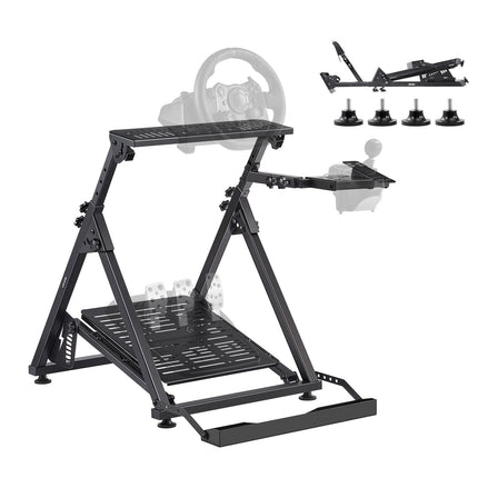 Racing Wheel Stand, Adjustable Foldable Carbon Steel
