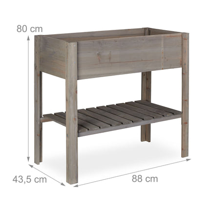 Paaugstināta dobe Wood Grey