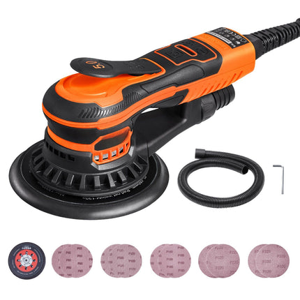 Random Orbital Sander 6-Inch, 350W Brushless, 6-Speed