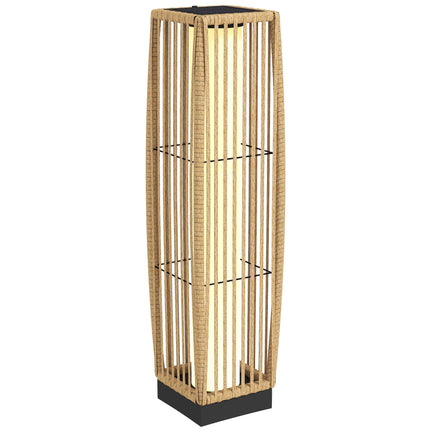 Rotangpalmas saules lampa, āra, IP44, automātiska ieslēgšanās/izslēgšanās, 68 cm