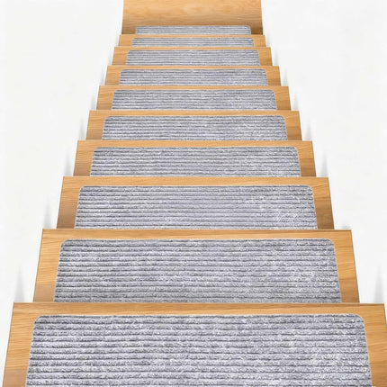 Taisnstūra kāpņu paklājiņi, 16 gab., 65 × 20 cm, neslīdoši