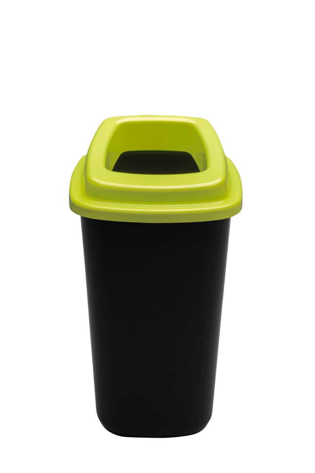 Atkritumu tvertne pārstrādei, 90 l, sarkans vāks, plastmasa