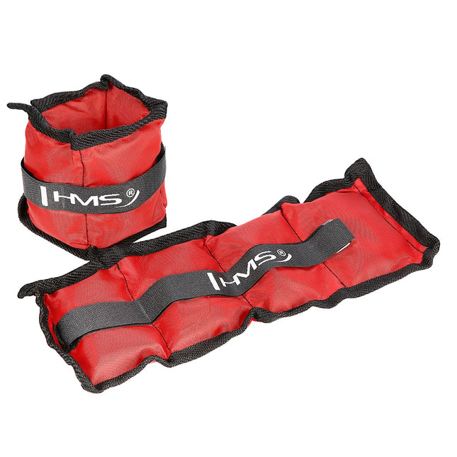 Sarkani potīšu un plaukstas locītavu atsvari, 2 x 0,7 kg