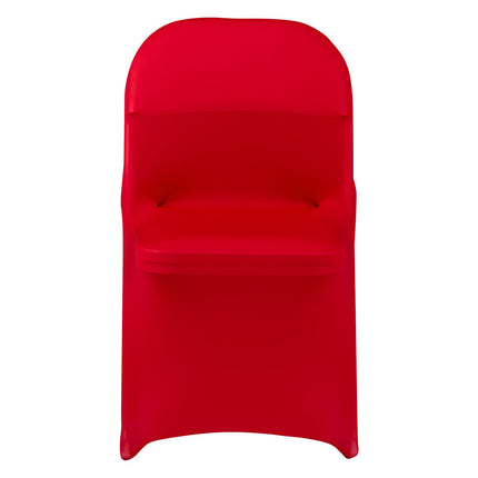 Red Chair Covers, 50-Pack Stretch Spandex Slipcovers