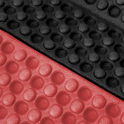 Sarkans mini saliekamais paklājiņš, kompakts un pārnēsājams dizains