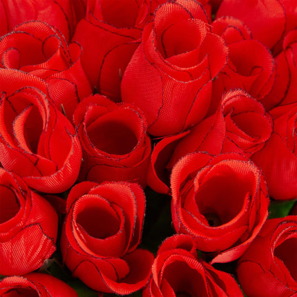 Sarkanas mākslīgās rozes, 48 gab.