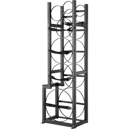 Refrigerant Cylinder Rack, 6-Tank Carbon Steel Holder