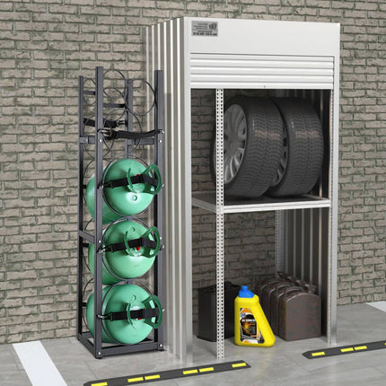 Refrigerant Cylinder Rack, 6-Tank Steel Holder