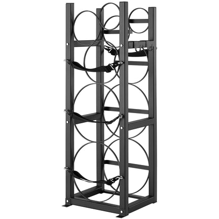 Refrigerant Cylinder Tank Rack, 5-Tank, Carbon Steel