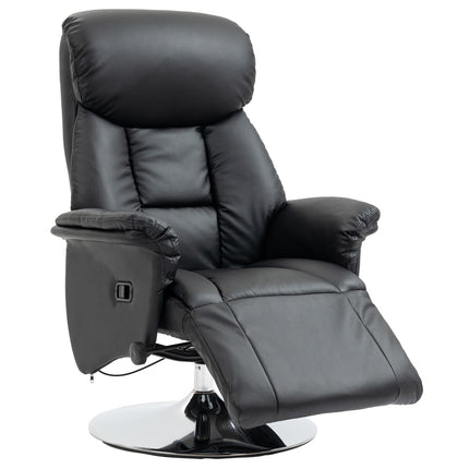 Lounger with adjustable backrest, leather, 150 kg capacity