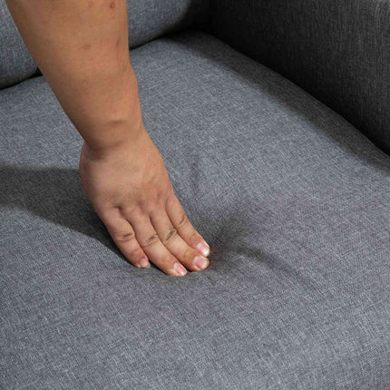 Recliner with Pocket Springs, 150kg, Gray Linen