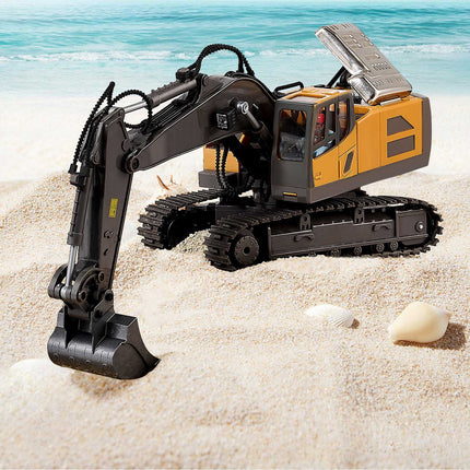 Remote Control Excavator Toy 1:20, 11-Channel, 2 Batteries
