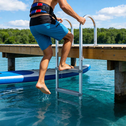 Removable Dock Ladder, 5-Step Aluminum, 500 lb Capacity