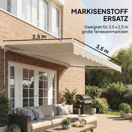 Markīzes auduma nomaiņa, 280 g/m² poliesters, UPF 50+