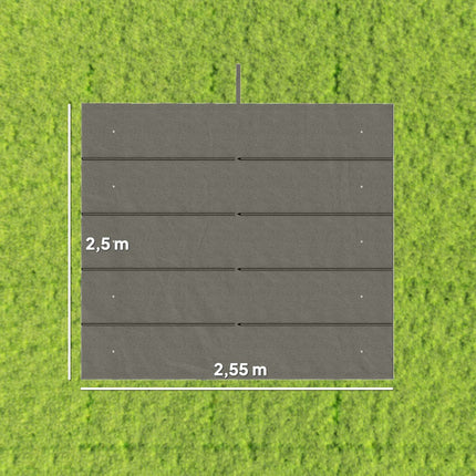 Rezerves nojume 3x3m pergolai, gaiši pelēka, poliesters