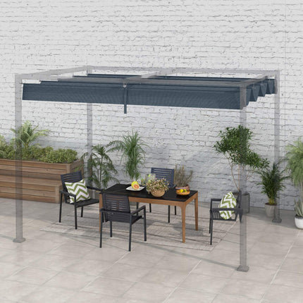 Pergolas jumta nomaiņa, aptuveni 3 x 2,5 m, pergolas ēnojums, pergolas jumts ar UV aizsardzību, 3 x 2,15 m, tumši pelēks