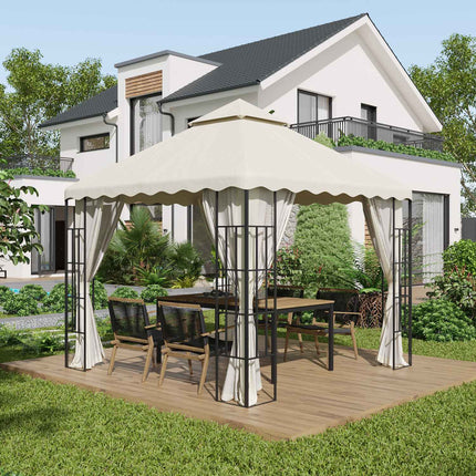 Replacement roof for garden pavilion, 3x3M, Cream white cover