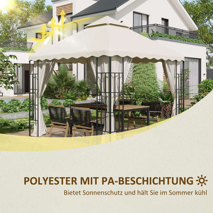 Replacement roof for garden pavilion, 3x3M, Cream white cover