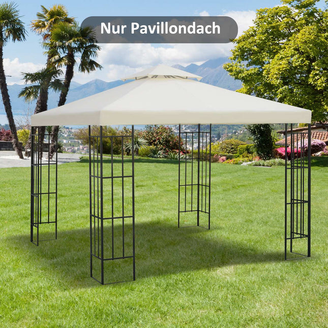 Rezerves jumta nojume metāla nojumei, dārza nojumei, 3x3m, krēmbalta, poliesters