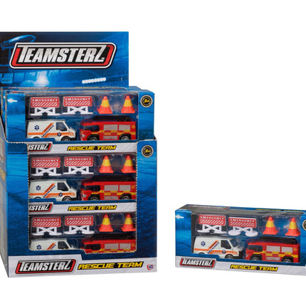 Glābšanas komandas rotaļu komplekts bērniem, 1:64 mērogā