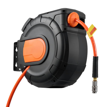 Retractable Air Hose Reel, 20 m 3/8 in, 300 PSI Auto Rewind