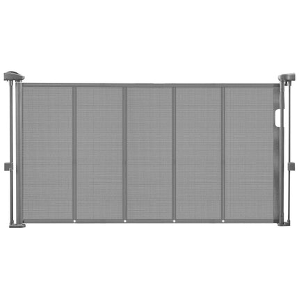 Retractable Baby Gate, 34 In Tall, Extends 55 In, Mesh