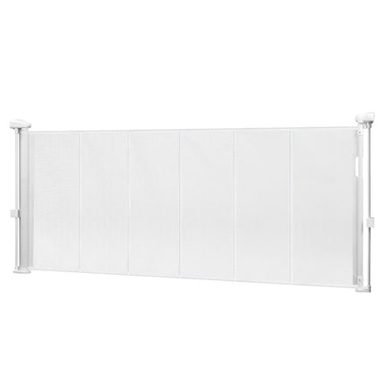 Retractable Baby Gate, 34 in Tall, Extends 71 in, White