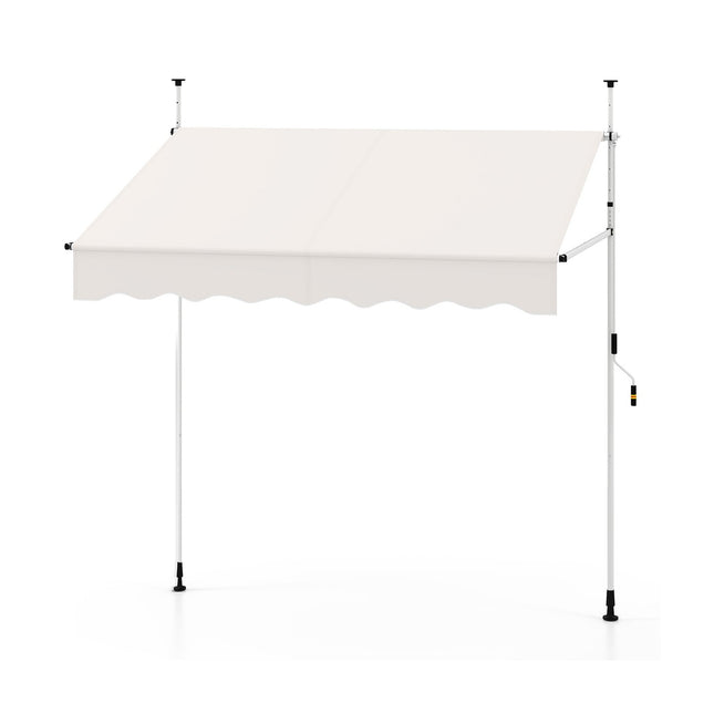 Izvelkama balkona markīze, 200 cm, bez urbšanas, UV izturīga