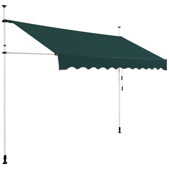 Izvelkama balkona markīze, 300 cm, bez urbšanas, UV izturīga