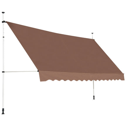 Izvelkama balkona markīze, 400 cm, UV izturīga, regulējama