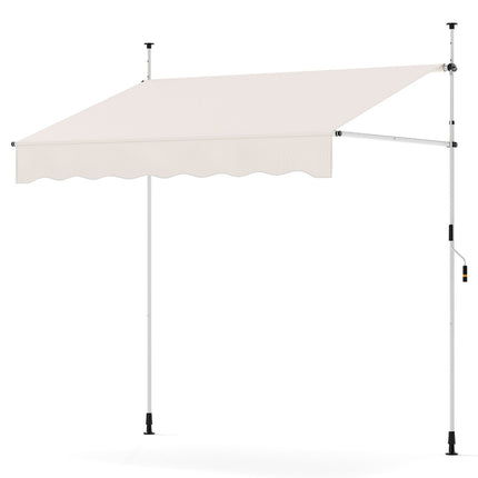 Izvelkama balkona markīze, bez urbšanas, UV izturīga, 200 cm