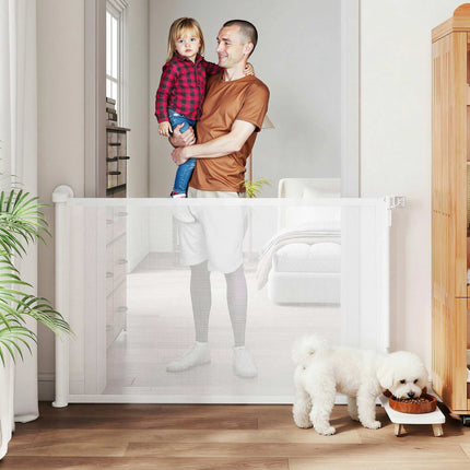 Izvelkami suņu vārti, 140 cm, viegli darbināmi ar vienu roku