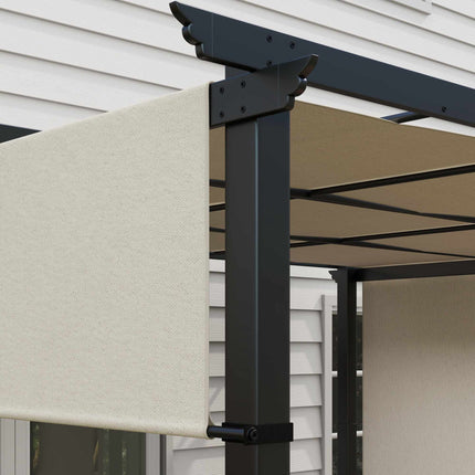 Izvelkama pergola 3x3,5m, tērauda rāmis, UV aizsardzība