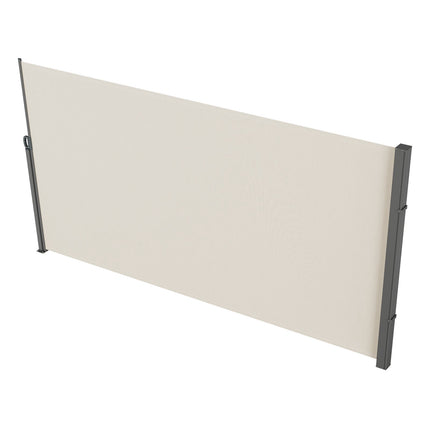 Retractable Side Awning 71 x 138 In, Waterproof, Beige