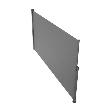Retractable Side Awning, 71 x 138 in, Waterproof Gray