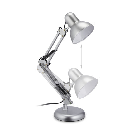 Retro galda lampa sudraba krāsā