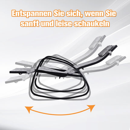 Šūpuļkrēsls ar regulējamu atzveltni, kāju balsts, šūpuļkrēsls ar spilvenu, dārza dīvāns, Textline pelēks, 64 x 69 x 108 cm, terasei un balkonam |