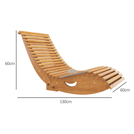 Šūpuļkrēsls, koka šūpuļkrēsls, ergonomisks šūpuļkrēsls ar S formu, aizsardzību pret uzgaļiem, celtspēja līdz 120 kg balkonam, tīkkoks, 130 x 60 x 60 cm