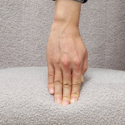 Šūpuļkrēsls, šūpuļkrēsls ar roku balstiem, mīkstā samta izskats, atpūtas krēsls ar koka sliedēm, šūpuļkrēsls, barošanas krēsls guļamistabai, viesistabai, gaiši pelēks