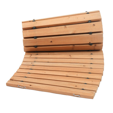 Roll-Up Cedar Garden Pathway, Non-Slip, 7 Ft x 17 In