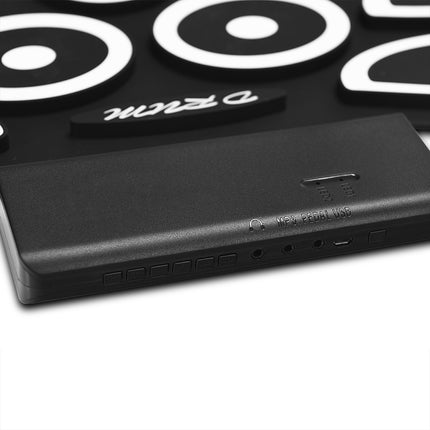 Sarullējams elektronisko bungu pads, USB MIDI, Bluetooth, austiņu ligzda
