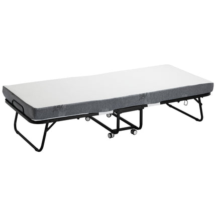 Rollaway Bed, Twin Folding Bed, Memory Foam, 300 lb