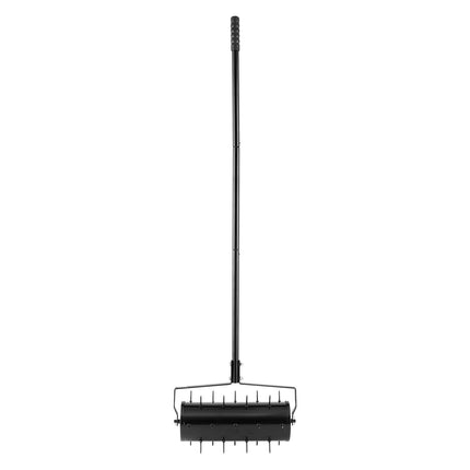 Rolling Lawn Aerator, 18-Inch, 27-Spike, Detachable Handle